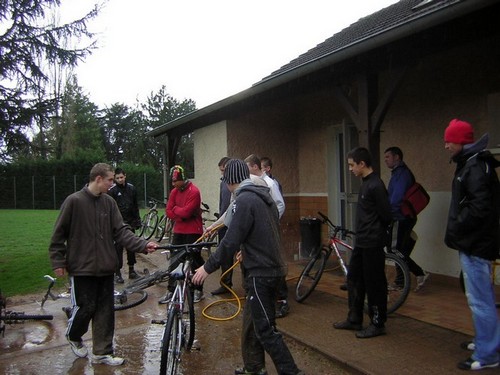 U18 football Gergy sortie vélo